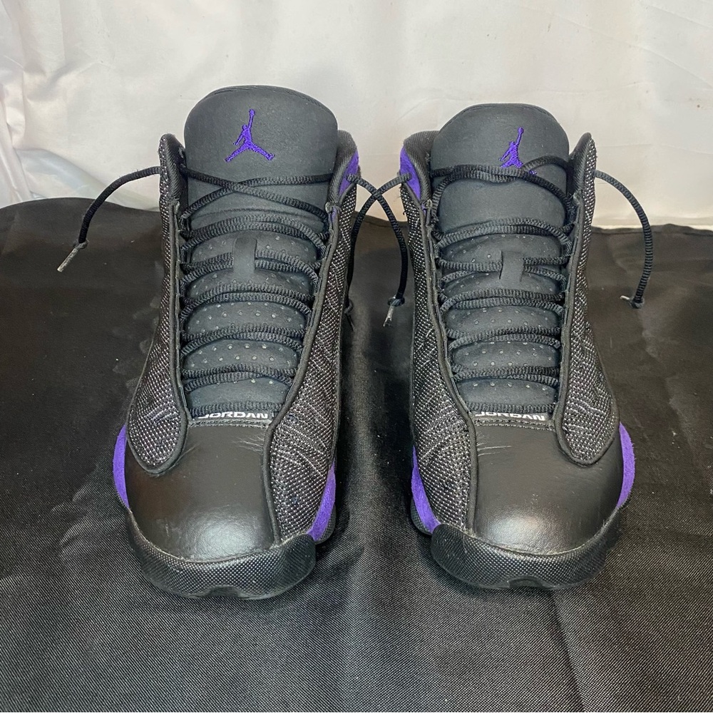 Jordan 13 Court Purple Size 10 With Box And Free Bape Socks - Picture 6 of 7